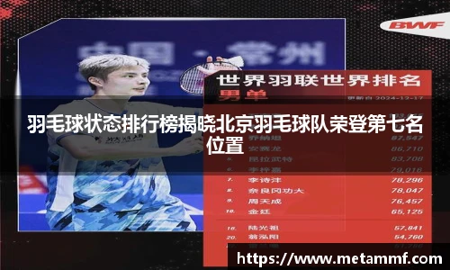 羽毛球状态排行榜揭晓北京羽毛球队荣登第七名位置